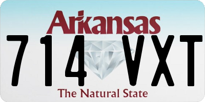 AR license plate 714VXT