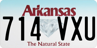 AR license plate 714VXU