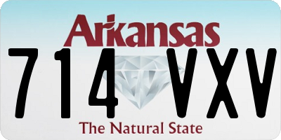 AR license plate 714VXV