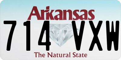 AR license plate 714VXW
