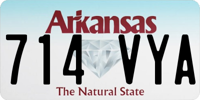 AR license plate 714VYA