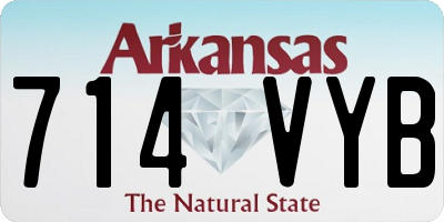 AR license plate 714VYB