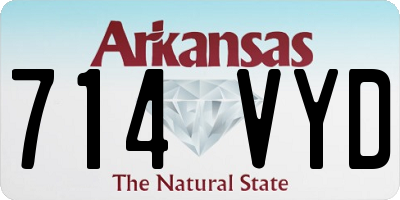 AR license plate 714VYD