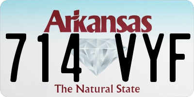AR license plate 714VYF