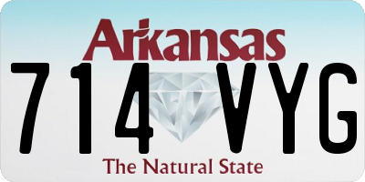AR license plate 714VYG