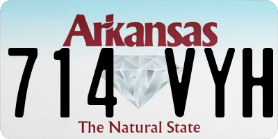 AR license plate 714VYH