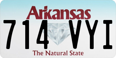 AR license plate 714VYI