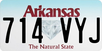 AR license plate 714VYJ