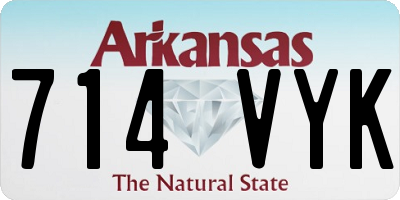 AR license plate 714VYK