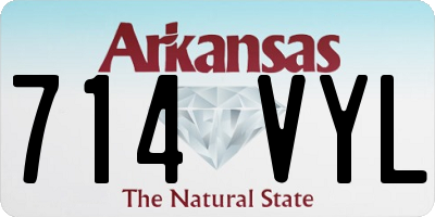 AR license plate 714VYL