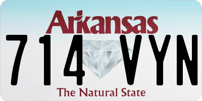 AR license plate 714VYN