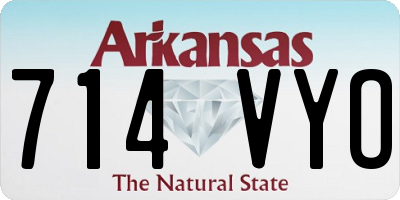 AR license plate 714VYO