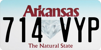 AR license plate 714VYP