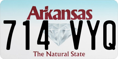 AR license plate 714VYQ