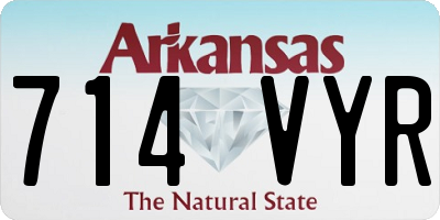 AR license plate 714VYR