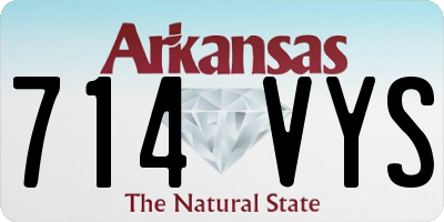 AR license plate 714VYS