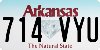 AR license plate 714VYU