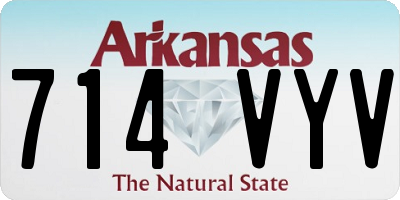 AR license plate 714VYV