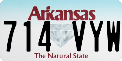 AR license plate 714VYW