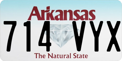 AR license plate 714VYX