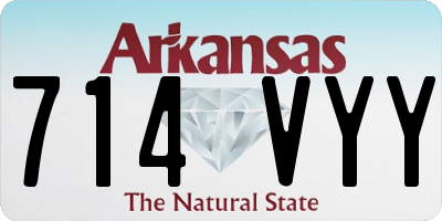 AR license plate 714VYY