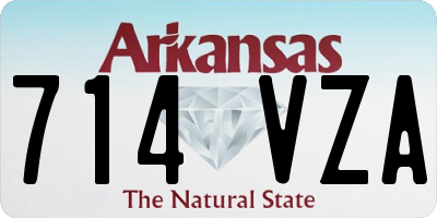 AR license plate 714VZA