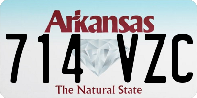 AR license plate 714VZC