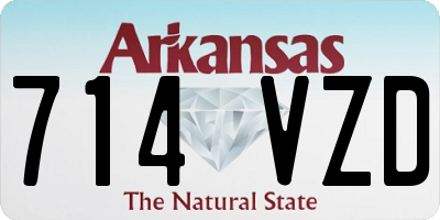 AR license plate 714VZD