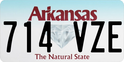 AR license plate 714VZE