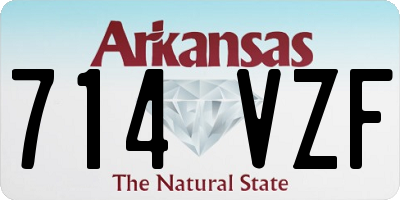 AR license plate 714VZF