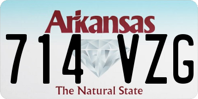 AR license plate 714VZG