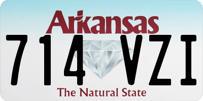 AR license plate 714VZI