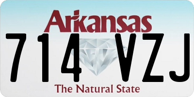 AR license plate 714VZJ