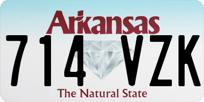 AR license plate 714VZK