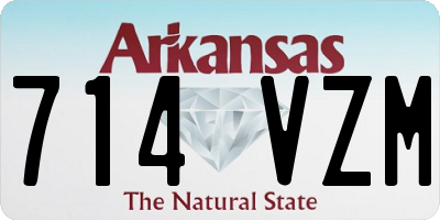 AR license plate 714VZM