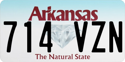 AR license plate 714VZN