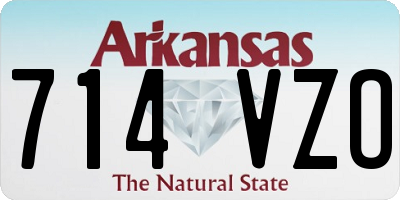 AR license plate 714VZO