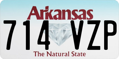 AR license plate 714VZP