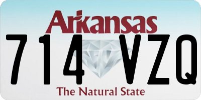 AR license plate 714VZQ