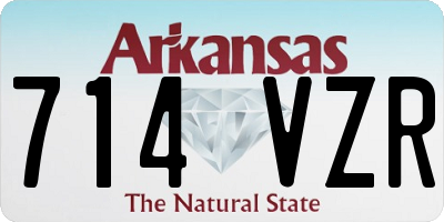 AR license plate 714VZR