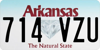 AR license plate 714VZU