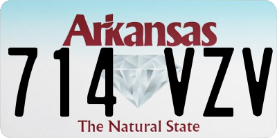 AR license plate 714VZV