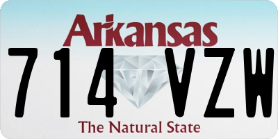 AR license plate 714VZW