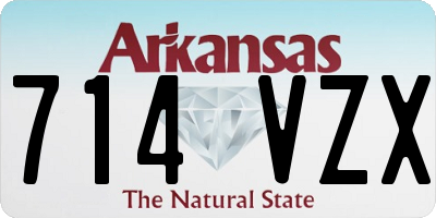 AR license plate 714VZX
