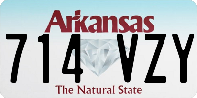 AR license plate 714VZY