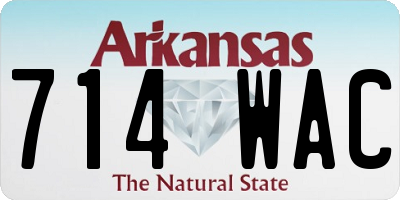 AR license plate 714WAC