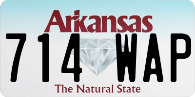 AR license plate 714WAP