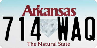 AR license plate 714WAQ