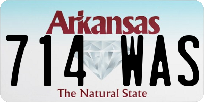 AR license plate 714WAS