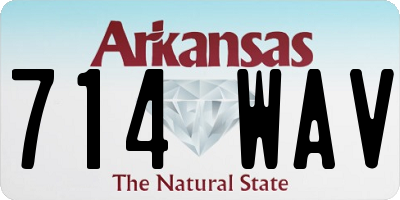 AR license plate 714WAV